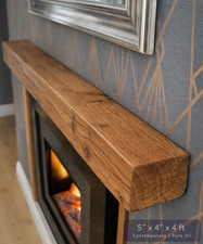 Solid Oak Beam Floating Shelf