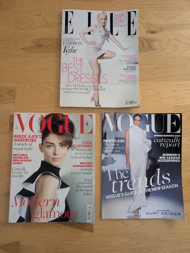 Vogue and elle 2013 magazines - elle,