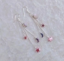 Pink & Lilac Hematite Stars &