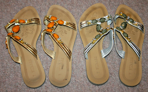 Sandals bejewelled - sandals, *bejewelled*