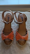 Ladies Mantaray Wedge Sandals Size 4 (37)