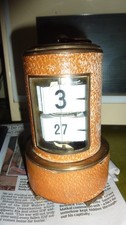 Antique Plato Flip Ticket Carriage Clock 8 Day  G.W.O.