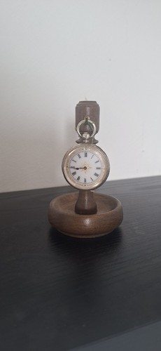 Wooden pocket watch - wooden,