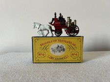 LESNEY MATCHBOX YESTERYEAR - Y4 HORSE DRAWN FIRE ENGINE - KENT  - BOXED