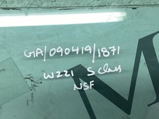MERCEDES BENZ W221 S CLASS SALOON FRONT WINDOW DOOR GLASS LEFT SIDE GREEN TINT