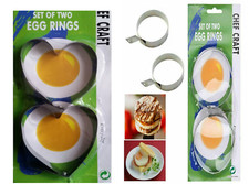 2 METAL FRIED EGG RINGS