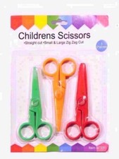 Childrens Scissors 3 x