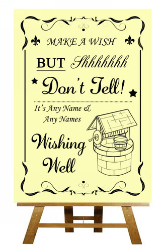 Yellow wishing well - yellow,