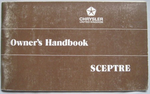1973 chrysler sceptre owner - chrysler, owner's