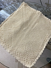 Vintage cream cotton hand - vintage,