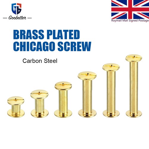 Brass plated binding - m5,