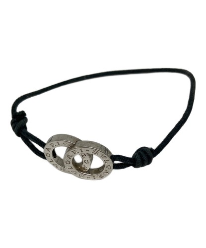 Bvlgari black leather round - leather,