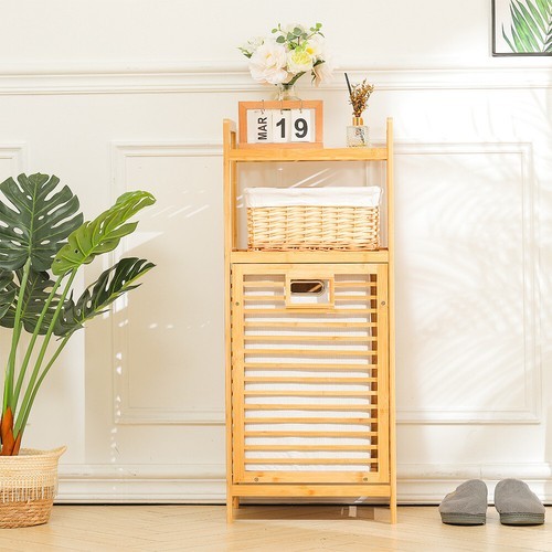Tiers wooden laundry storage - wooden,