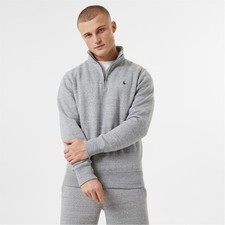 Jack Wills Mens Barchester Quarter Zip Sweatshirt 1/4 Fleece Top Collared