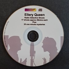 ELLERY QUEEN - 17 OTR Radio shows + 25 one minute mysteries - 9+ Hours Mp3 CD