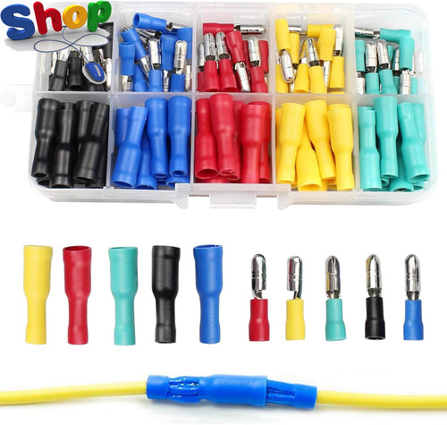 100pcs crimp connectors bullet - 100pcs,