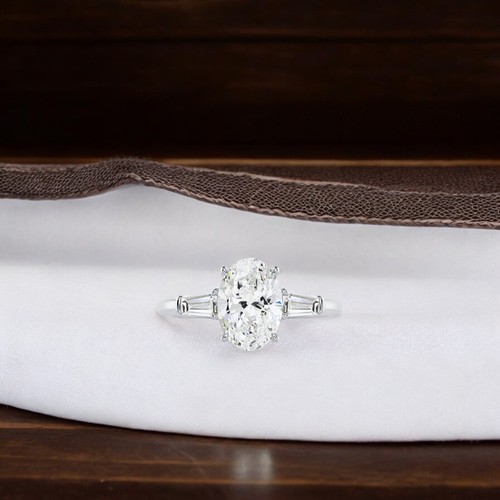 950 platinum diamond ring - 950,