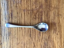 Vintage Tiny Caviar Electro Plated Nickel Silver Spoon