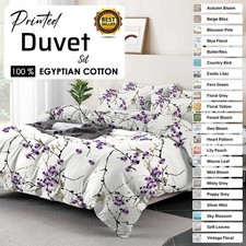 Printed Duvet Set 100%