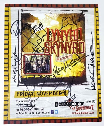 Lynyrd skynyrd band - band, signed
