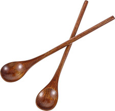 2 Pcs Long Handle Wooden