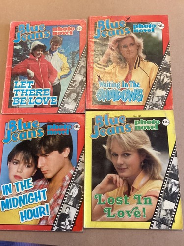 Four 1980s vintage blue jeans - four,