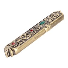 Vintage Needle Case Carved