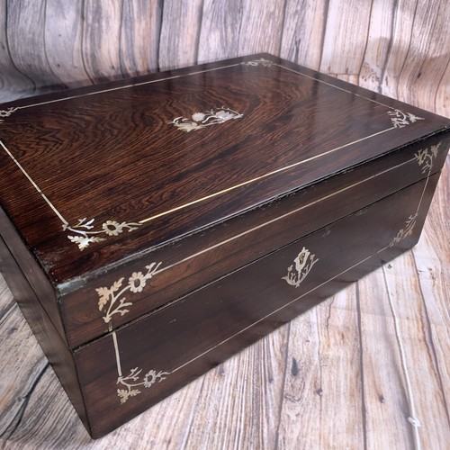 Antique victorian box rosewood - antique,