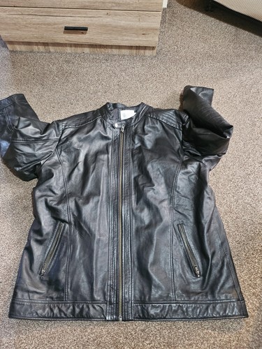Men leather jacket - men's,