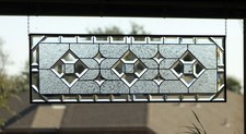 Clear stained glass window