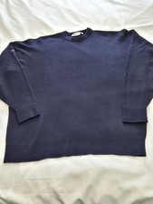 Glenbrae Men's Navy Blue Woolblend  Jumper Uk XL Autumn Winter Wear