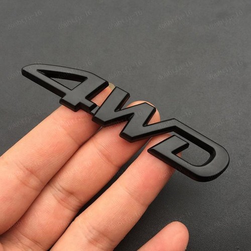 Black chrome 4wd - black, emblem