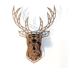 3D Stag Wall Mount Animal Head