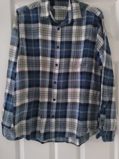 Mens Cedar Wood State Long Sleeved Check Shirt Size Medium Used
