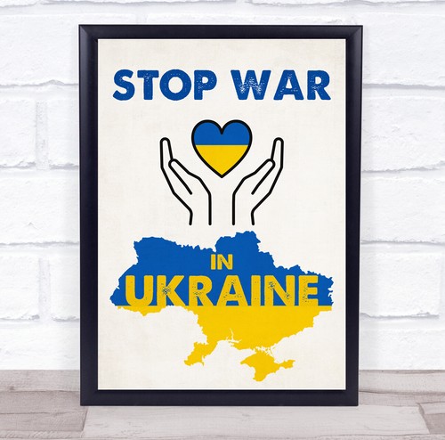 Stop war ukraine heart hand - heart,