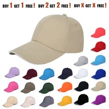 Mens Plain Baseball Caps-