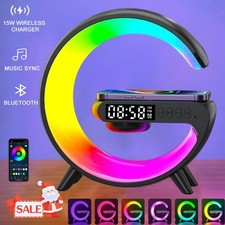 Smart G Shape Lamp Bluetooth Speaker Wireless Charger G Lamp Lig Intelligent LED