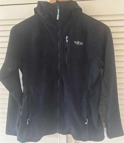 Rab women black hooded full - black,