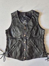 Vintage Black Leather Lace Up