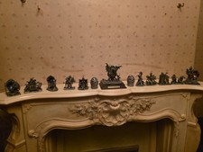 Mark Locker Pewter Mythical Figurines Dragon Wizard Angel