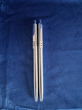 Papermate Biro pens USA and West Germany .Brushed steel casings