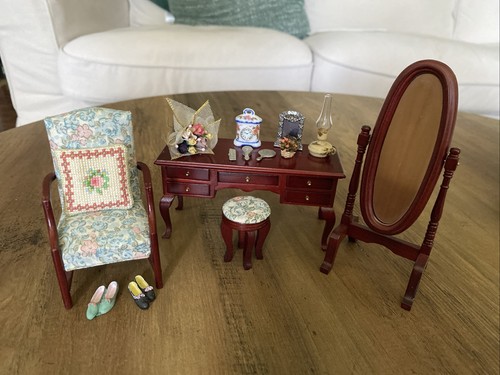 Dolls house bedroom dressing - house,