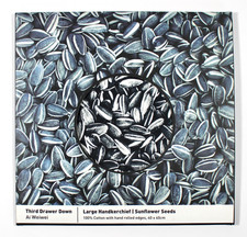 AI WEIWEI Sunflower Seeds TATE GALLERY 2010 40 x 40 cm 100% Cotton HANDKERCHIEF