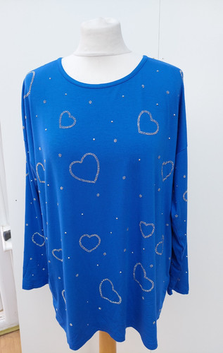 Frank usher heart studded top - frank,