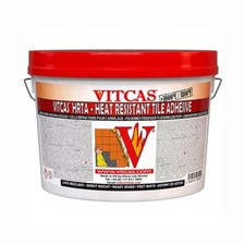 Heat Resistant Tile Adhesive 5kg Vitcas Ready Mixed for Stove Fireplace Surround