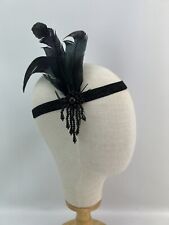 BABEYOND Black Feather 1920's Headpiece  BNIB #12