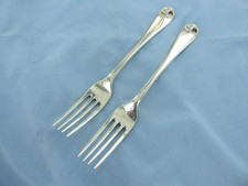 AN ANTIQUE PAIR OF STERLING