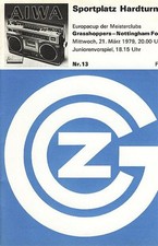 GRASSHOPPERS v Nottingham Forest (European Cup) 1978/1979 - Forest Cup Winners!