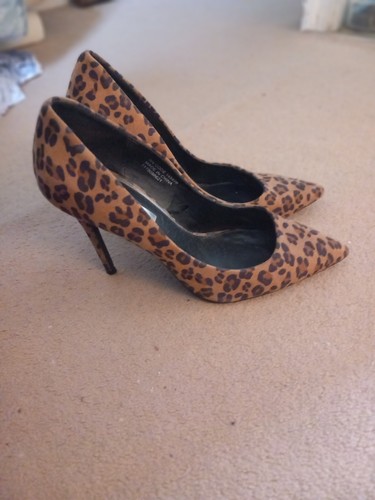 Leopard print stiletto heel - leopard,