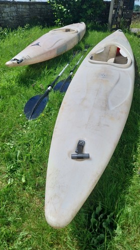 Kayaks pair plastic solid body